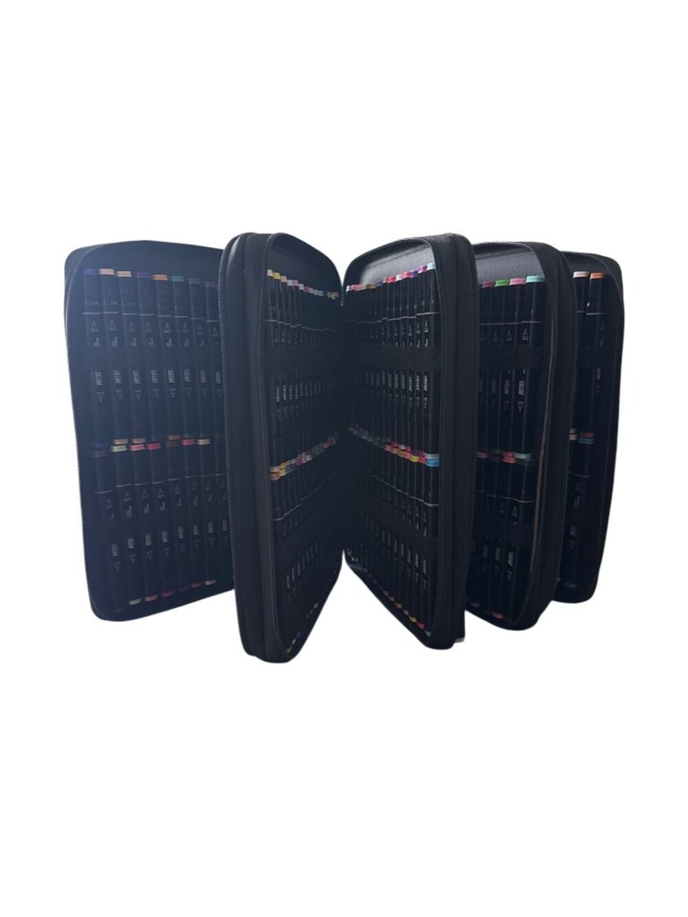 224 Dual-Tip Art Markers Set With Carrying Case - Alcohol-Based Ink - Vibrant Co - Picture 2 of 9